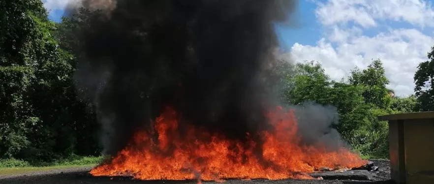 incineran drogas