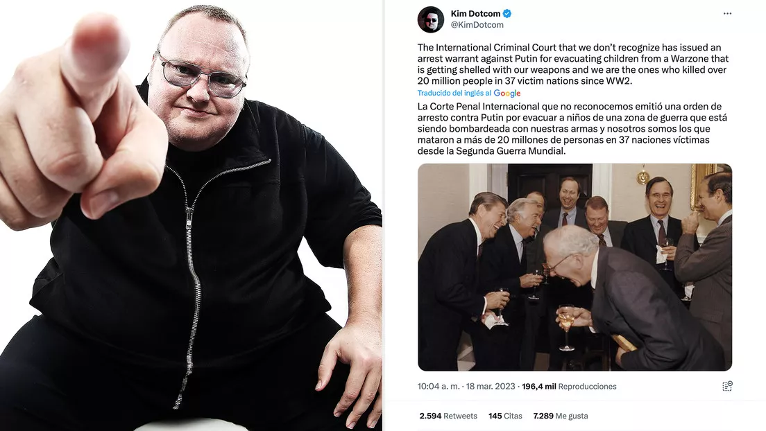 El empresario y activista alemán Kim Dotcom, el 26 de abril de 2013